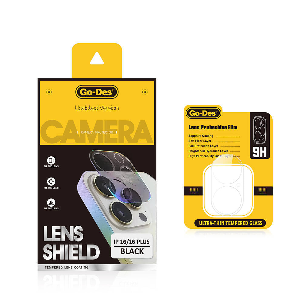 Go Des Lens Shield CL-17 iPhone 16 Plus Kamera Lens Koruyucu Go Des Lens Shield CL-17 iPhone 16 Plus Kamera Lens Koruyucu